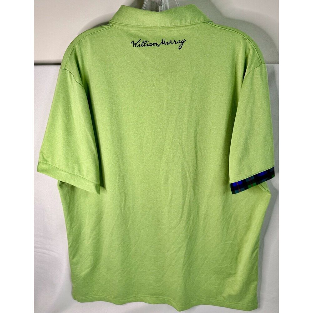 William Murray Polo Shirt Mens LG Green Casual Golf Short Sleeve Performance - Picture 3 of 4